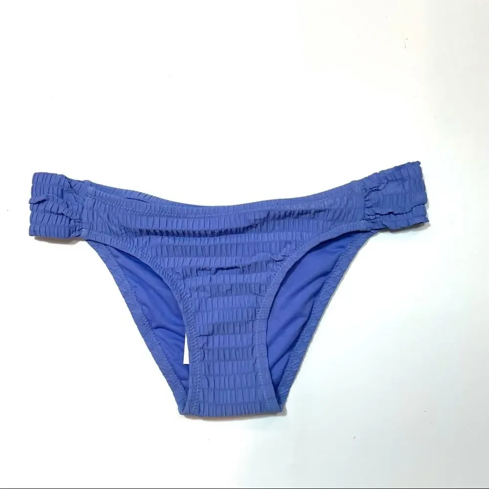 Jessica Simpson Smocked Hipster Bikini Swim Bottom